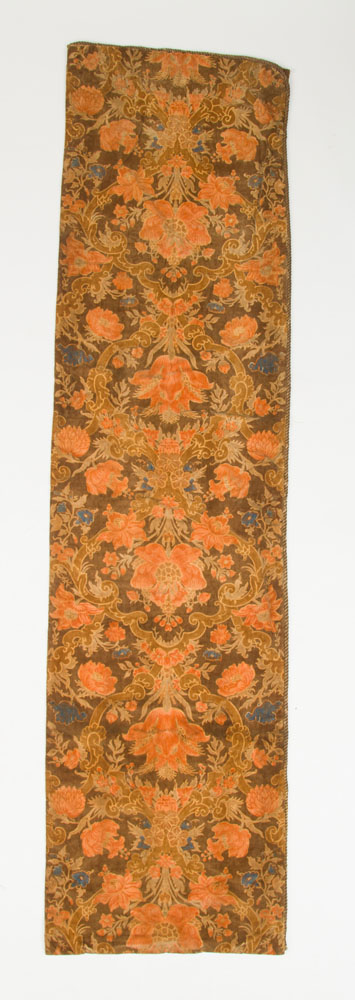 Appraisal: PRINTED VELVET PORTIERE IN THE MANNER OF WILLIAM MORRIS Circa