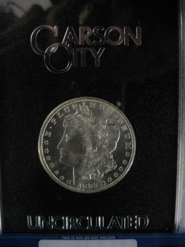 Appraisal: Carson City Morgan Silver Dollar gem uncirculated mint state NGC