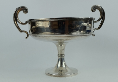 Appraisal: Silver two handled pedestal bowl Chester