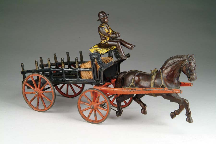 Appraisal: SINGLE HORSE DRAY BY IVES MFG CO Black enameled dray