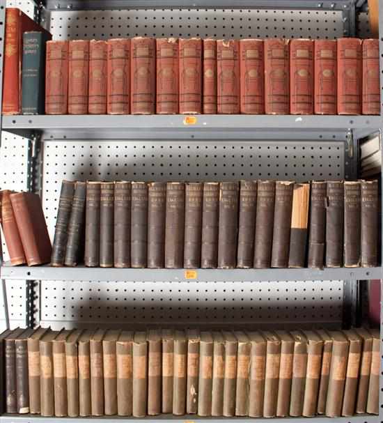 Appraisal: Literature History Selection of English and American authors most cloth-bound