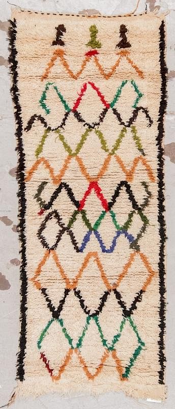 Appraisal: Vintage Moroccan Rug ' '' x ' '' Vintage Moroccan