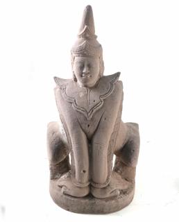 Appraisal: Tibetan Stone Allegorical Sculpture Tibetan antique incised and carved stone