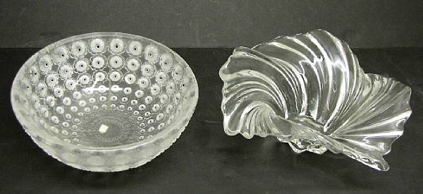 Appraisal: A Lalique molded glass bowl in the Nemours pattern and