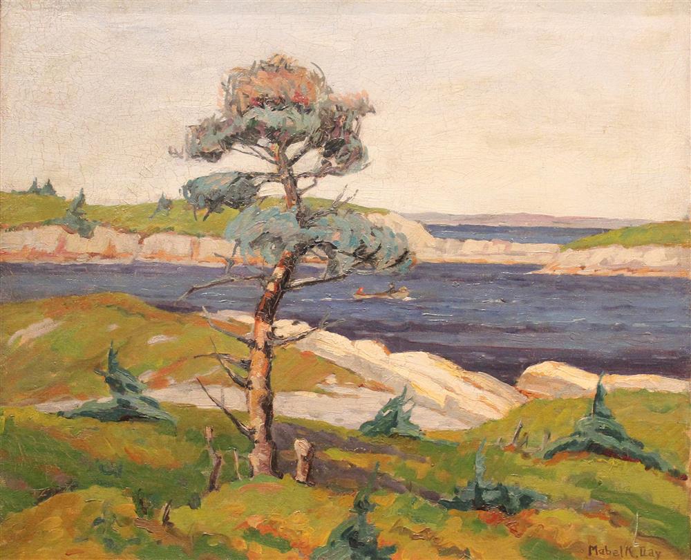 Appraisal: MABEL K DAY AMERICAN - NEW ENGLAND COASTAL SCENE Oil