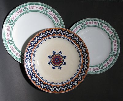 Appraisal: A Minton Pottery plate designed by A W N Pugin