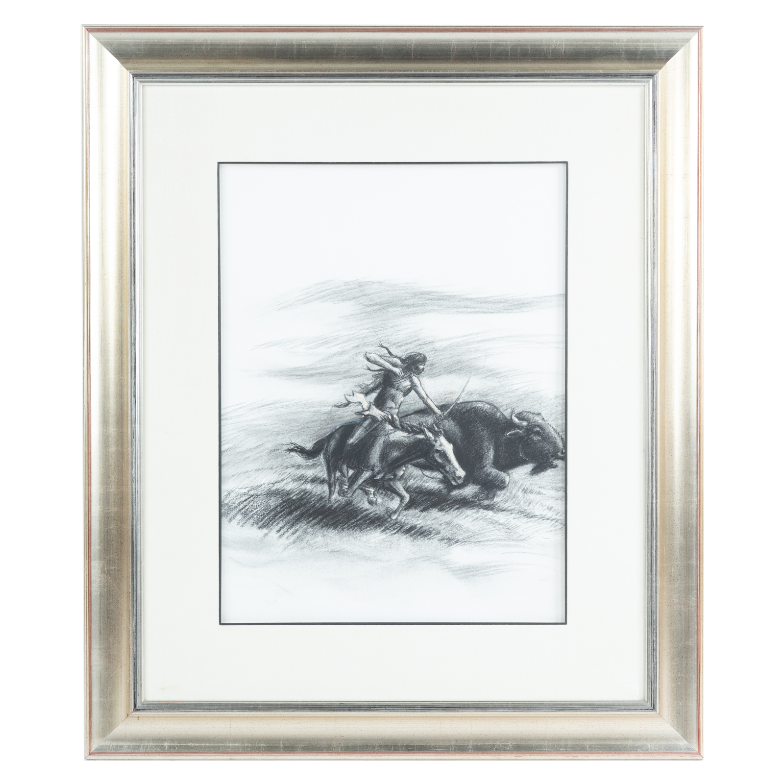 Appraisal: ALLAN HOUSER HAOZOUS UNTITLED DRAWING GRAPHITE Native American Apache -