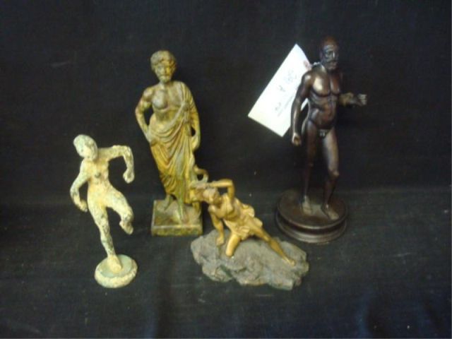 Appraisal: Bronze Classical Figures