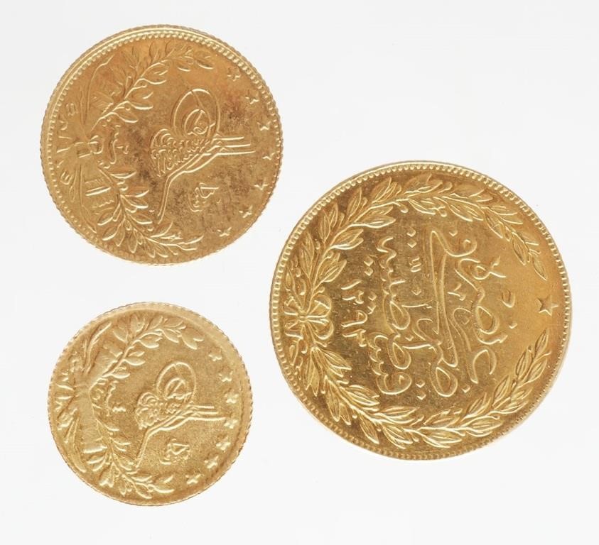 Appraisal: All appear uncirculated One of several gold coin lots from