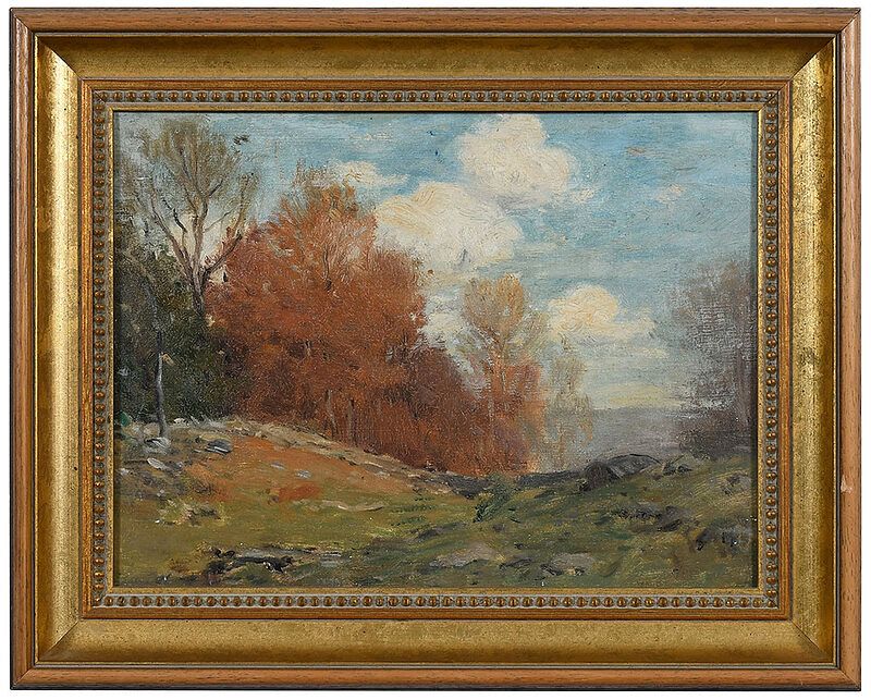 Appraisal: William S Robinson American - Autumn Day signature remnants lower