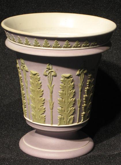 Appraisal: Wedgwood lavender footed vase H in PROVENANCE The Property of