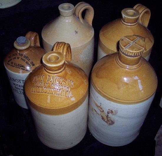 Appraisal: A stoneware jar stamped John Jackson Family Grocer Cheltenham cm