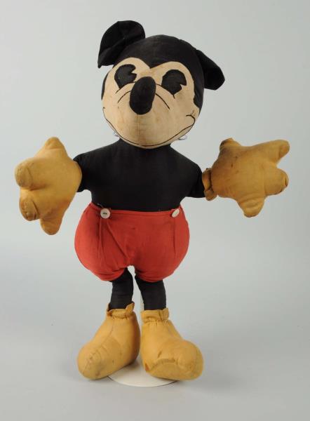 Appraisal: Early Mickey Mouse Plush Doll This doll has minor staining