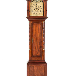 Appraisal: A Federal Inlaid Mahogany Tall Case Clock With Works by