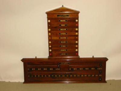 Appraisal: TWO MATCHING WALNUT SCORE BOARDS by J T Scott Edinburgh