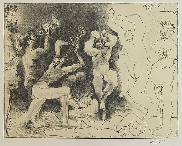 Appraisal: Pablo Picasso Spanish - La Danse des Faunes B M