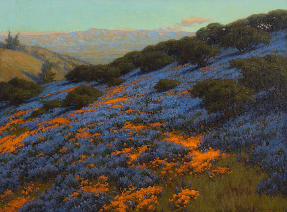 Appraisal: John Marshall Gamble Poppies and Lupines Exclusive on Bidsquare JOHN