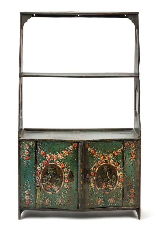 Appraisal: Sale Lot A Continental Painted Hanging Etagere th century having