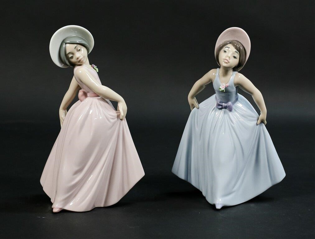 Appraisal: LLADRO FIGURINES DAISY IRIS Lladro porcelain figurines Daisy No H