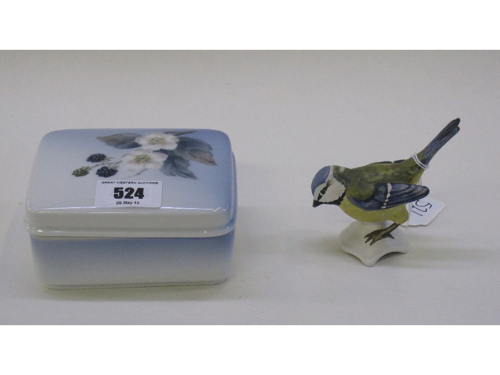 Appraisal: Goebel figure of a Blue Titmouse Royal Copenhagen box and