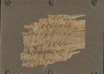 Appraisal: A Small Fragment Written on Papyrus A small fragment of