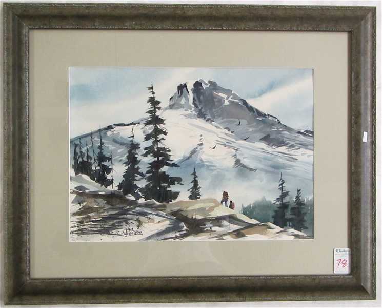 Appraisal: GAYLE WEISFIELD WATERCOLOR ON PAPER Hood River Oregon st century