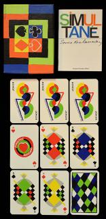 Appraisal: Sonia Delaunay Simultane Playing Cards Paris Altenburg-Stralsunder Double deck J