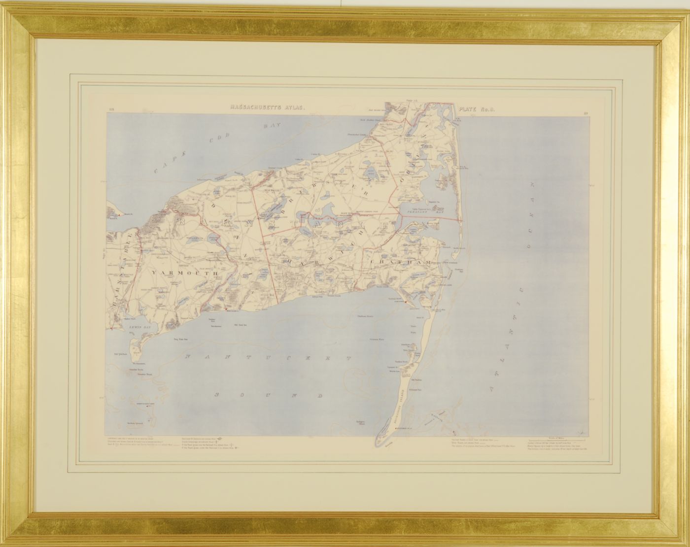 Appraisal: FRAMED COPY OF A MAP FROM THE WALKER'S ATLAS Plate