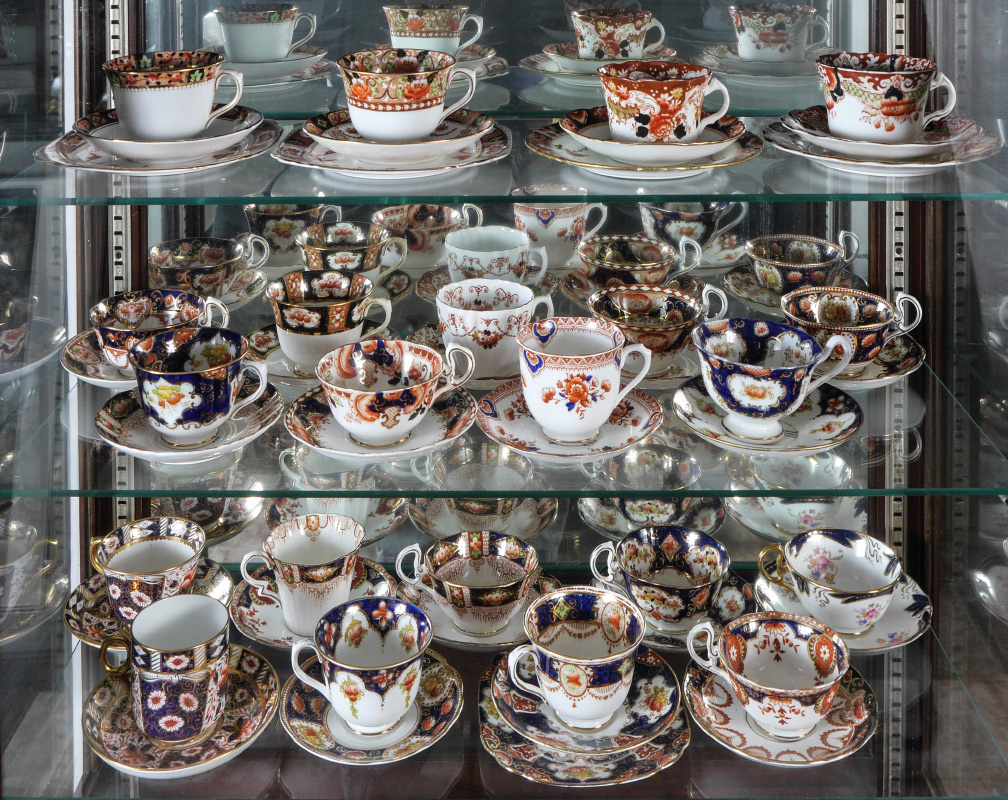 Appraisal: ROYAL ALBERT CROWN CHINA TEA CUPS SAUCERS All in the