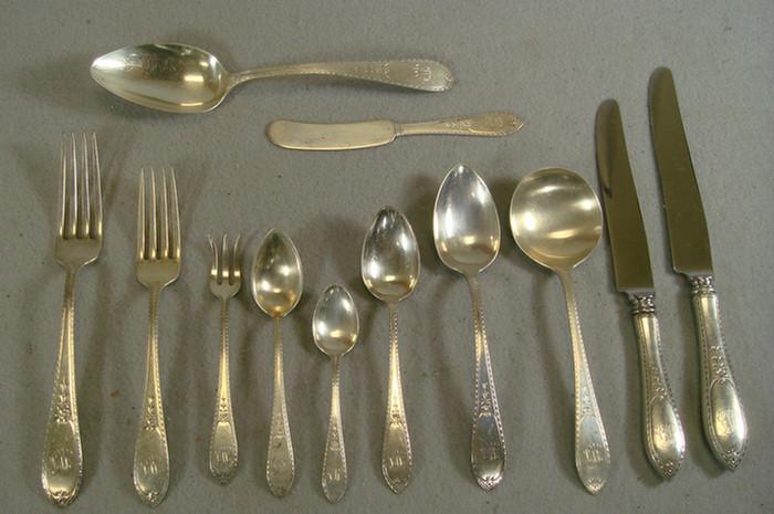 Appraisal: pcs Dominick Haff Martha Washington sterling silver flatware c o