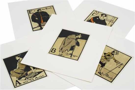 Appraisal: William Newzam Prior Nicholson British - An Alphabet set of