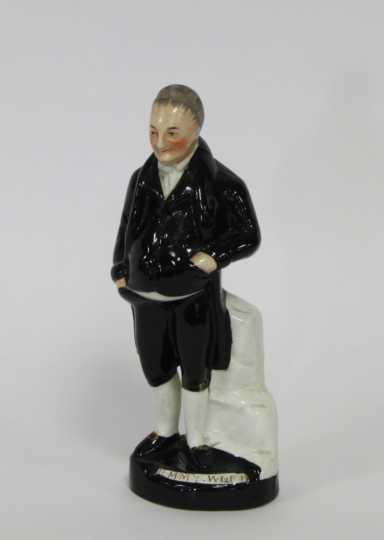 Appraisal: A Staffordshire figure of Jemmy Wood cm '' high Note