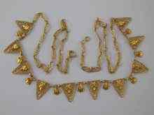 Appraisal: A French hallmarked carat gold necklace approx cm long