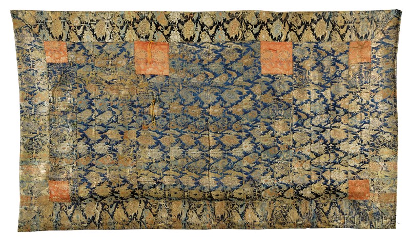 Appraisal: Priest's Robe Japan th century kesa of brocade on a