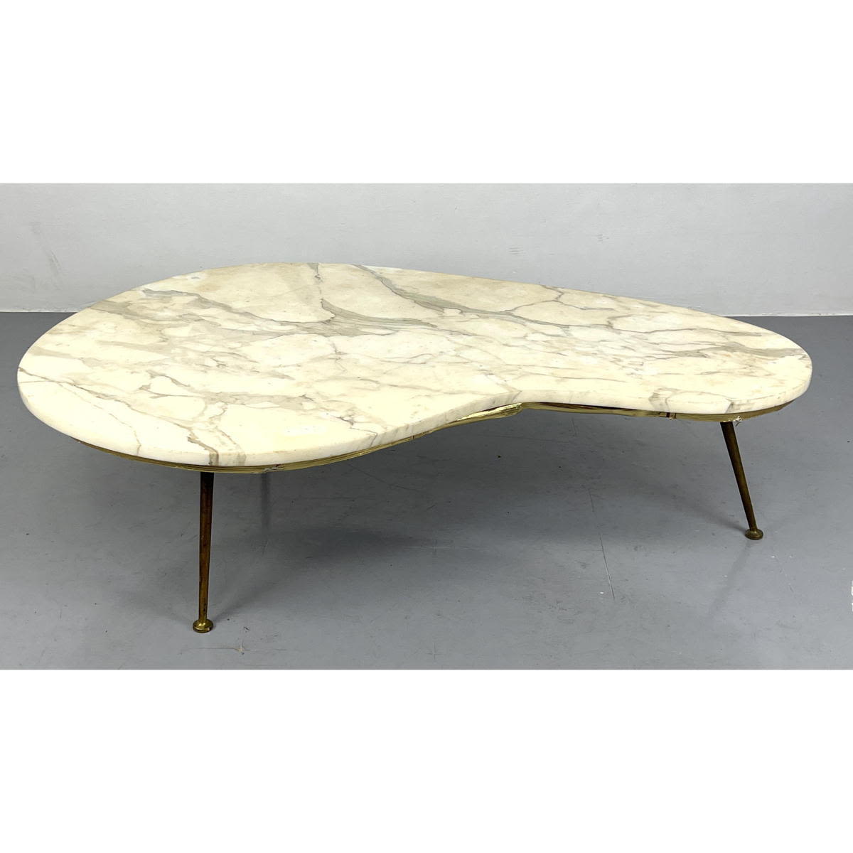 Appraisal: Amoeba Form Marble Top Coffee Cocktail Table Robsjohn Gibbings Style