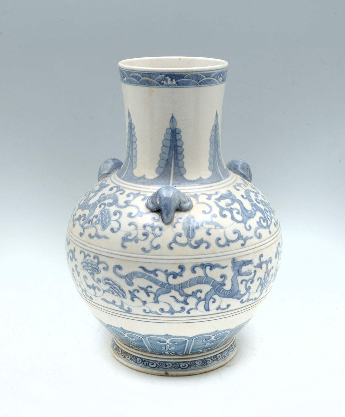 Appraisal: CHINESE GLOBULAR BLUE AND WHITE VASE Globular form Chinese blue