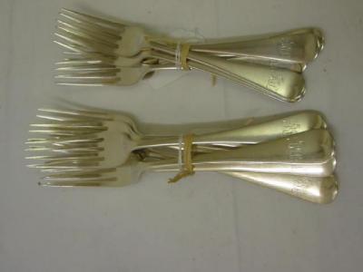 Appraisal: A SET OF SIX TABLE FORKS in Old English pattern