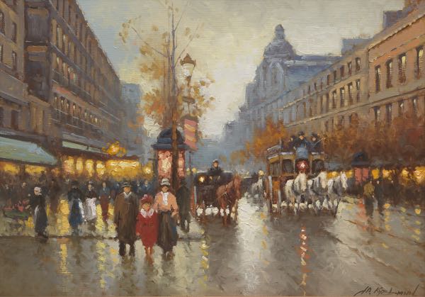 Appraisal: YURI KUZMIN RUSSIAN B x Paris Le Grand Boulevards ca