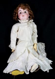 Appraisal: Kestner bisque head doll Kestner bisque head doll early th