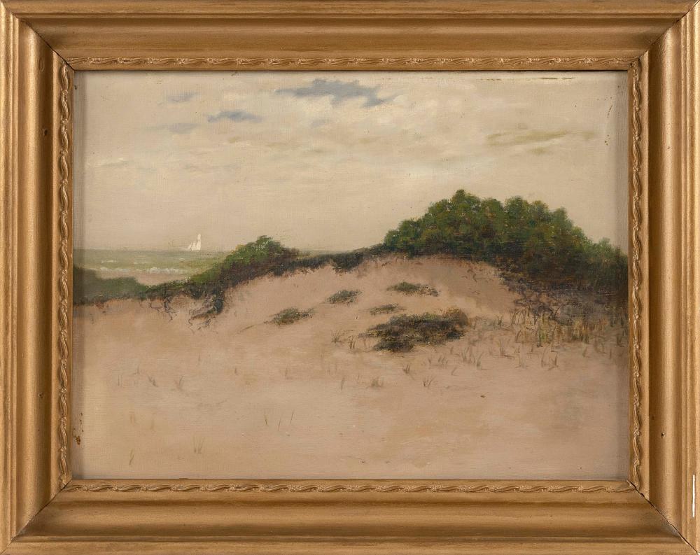 Appraisal: ATTRIBUTED TO CHARLES DREW CAHOON MASSACHUSETTS - DUNE SCENE WITH