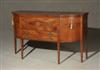 Appraisal: Federal Ebonized and Satinwood Inlaid Mahogany and Cherry Secretary-Sideboard New