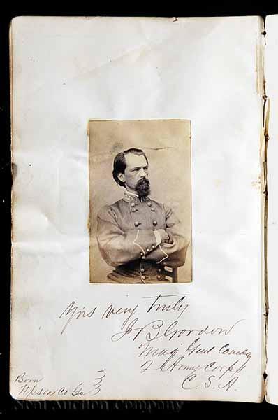 Appraisal: An Important Album of Confederate General Autographs - inscribed by