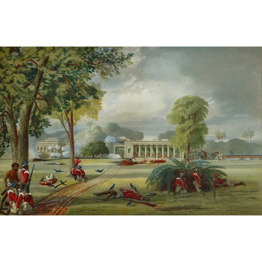 Appraisal: A NINETEENTH CENTURY LITHOGRAPH THE SEIGE OF ARRAH HOUSE DURING