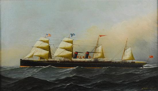 Appraisal: ANTONIO JACOBSEN American - THE GUION LINE BLACKSTAR LINE STEAMSHIP