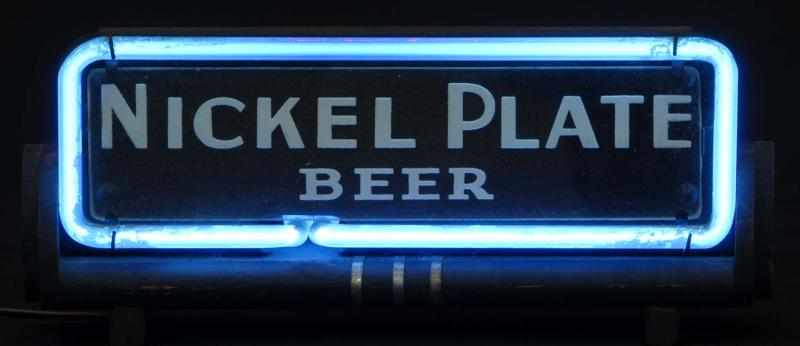 Appraisal: Nickel Plate Neon Sign Description s Centlivre Brewing Company Fort