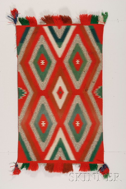 Appraisal: Southwest Germantown Weaving Navajo c with an overall concentric serrated