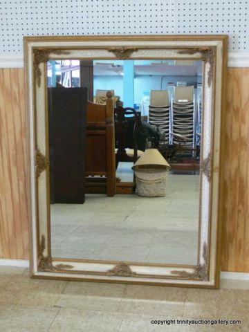 Appraisal: Large Designer Bevel Glass Wall Mirror - Can be hung