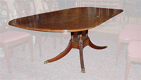 Appraisal: Regency Style Mahogany Extension Dining Table Estimate -