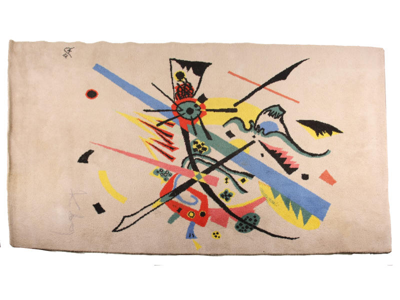 Appraisal: Wassily Kandinsky Danish Wool Art Rug Small Worlds - Design