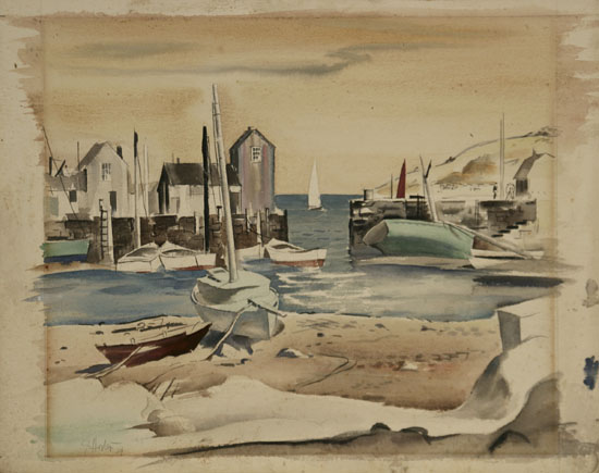 Appraisal: Two American Works A Earl Horter American - Rockport Harbor